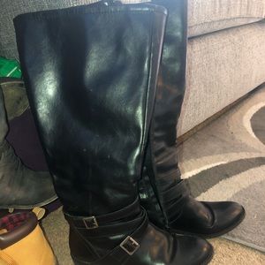 Tall boots side zip